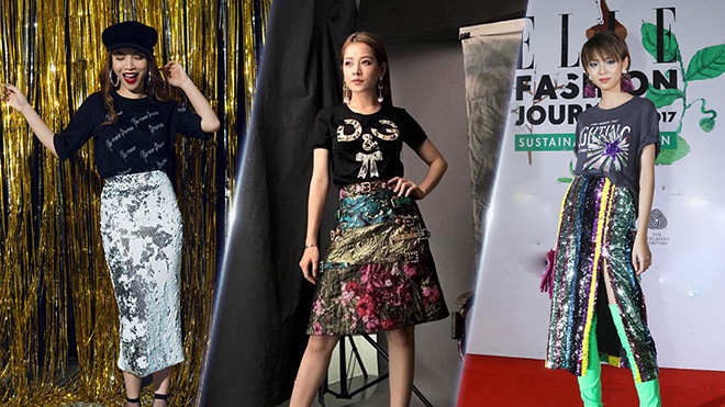 Chi Pu, Yen Trang goi y cach dien trang phuc lap lanh dem Giang sinh hinh anh