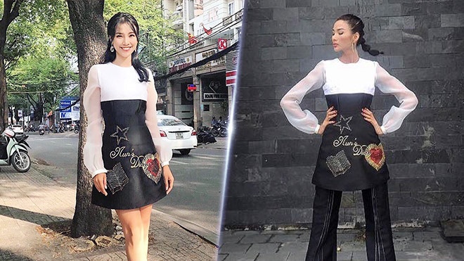 Hoàng Thùy đụng hàng trang phục  ảnh 4 Hoang Thuy dung hang trang phuc anh 4