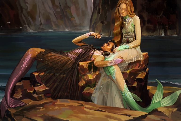 Gucci tung bo anh sieu thuc ket hop cung hoi hoa anh 2