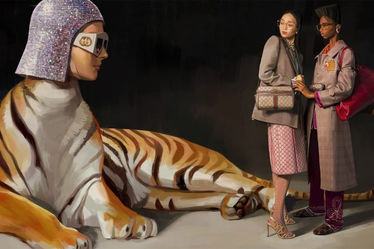 Gucci tung bo anh sieu thuc ket hop cung hoi hoa anh 9