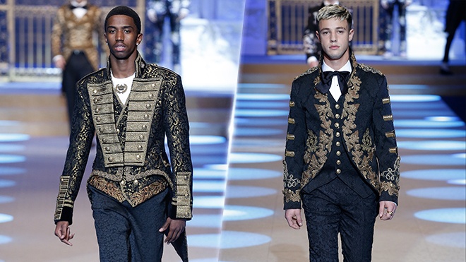 Cac guong mat tre toa sang tren san thoi trang Dolce&Gabbana hinh anh