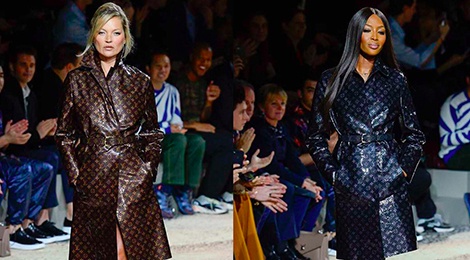 Naomi Campbell, Kate Moss trinh dien tai show thoi trang hinh anh