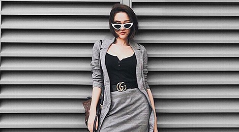 Street style sao Viet: Bao Anh dien do ca tinh sau khi cat toc ngan hinh anh