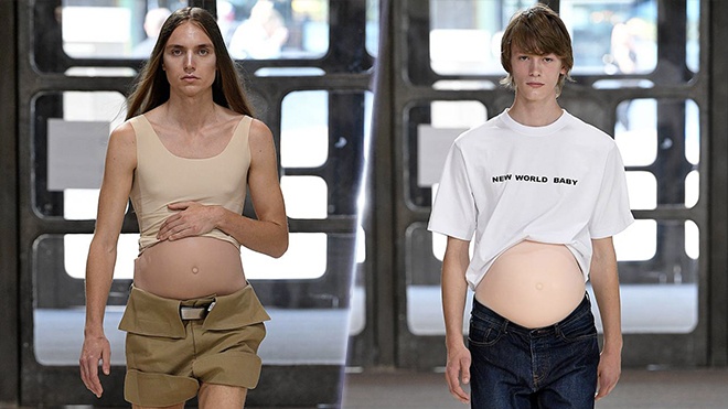 Dan ong mang bau xuat hien trong show dien quoc te hinh anh