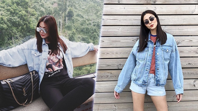 Thanh Hang, Ha Tang ua chuong ao khoac denim nam tinh hinh anh