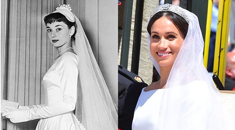 Su tuong dong trong thoi trang cua Cong nuong Meghan va Audrey Hepburn hinh anh