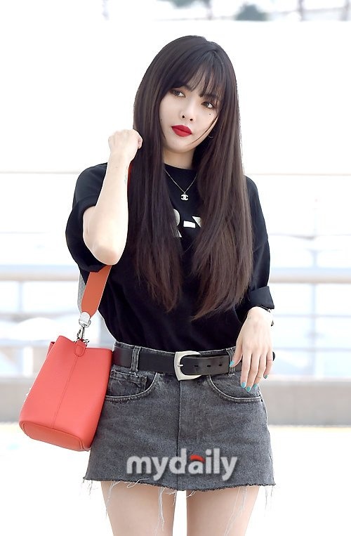 HyunA kin dao xuan hien san bay anh 1