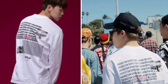NTK giải thích về chiếc áo gây tranh cãi của BTS ảnh 1 NTK giai thich ve chiec ao gay tranh cai cua BTS anh 1