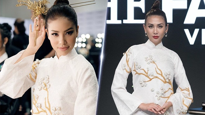 HLV,  Thi sinh The Face dien lai trang phuc anh 3