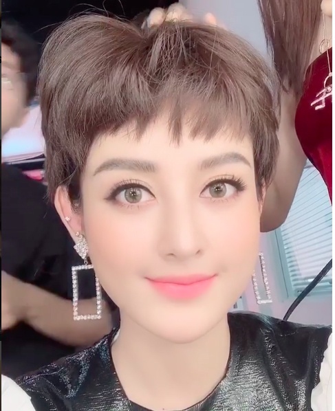 Huyền My tóc ngắn ảnh 1 Huyen My toc ngan anh 1