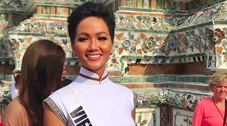 H'Hen Nie dien ao dai tho cam xuat hien tren Vogue Thai hinh anh