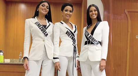 Bi mat phia sau nhung trang phuc H'Hen Nie mac o Hoa hau Hoan vu 2018 hinh anh