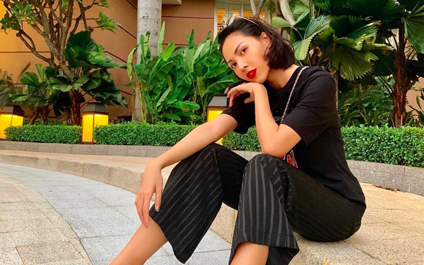 Thanh Hang, Ky Duyen va Minh Trieu dong dieu trang phuc street style hinh anh