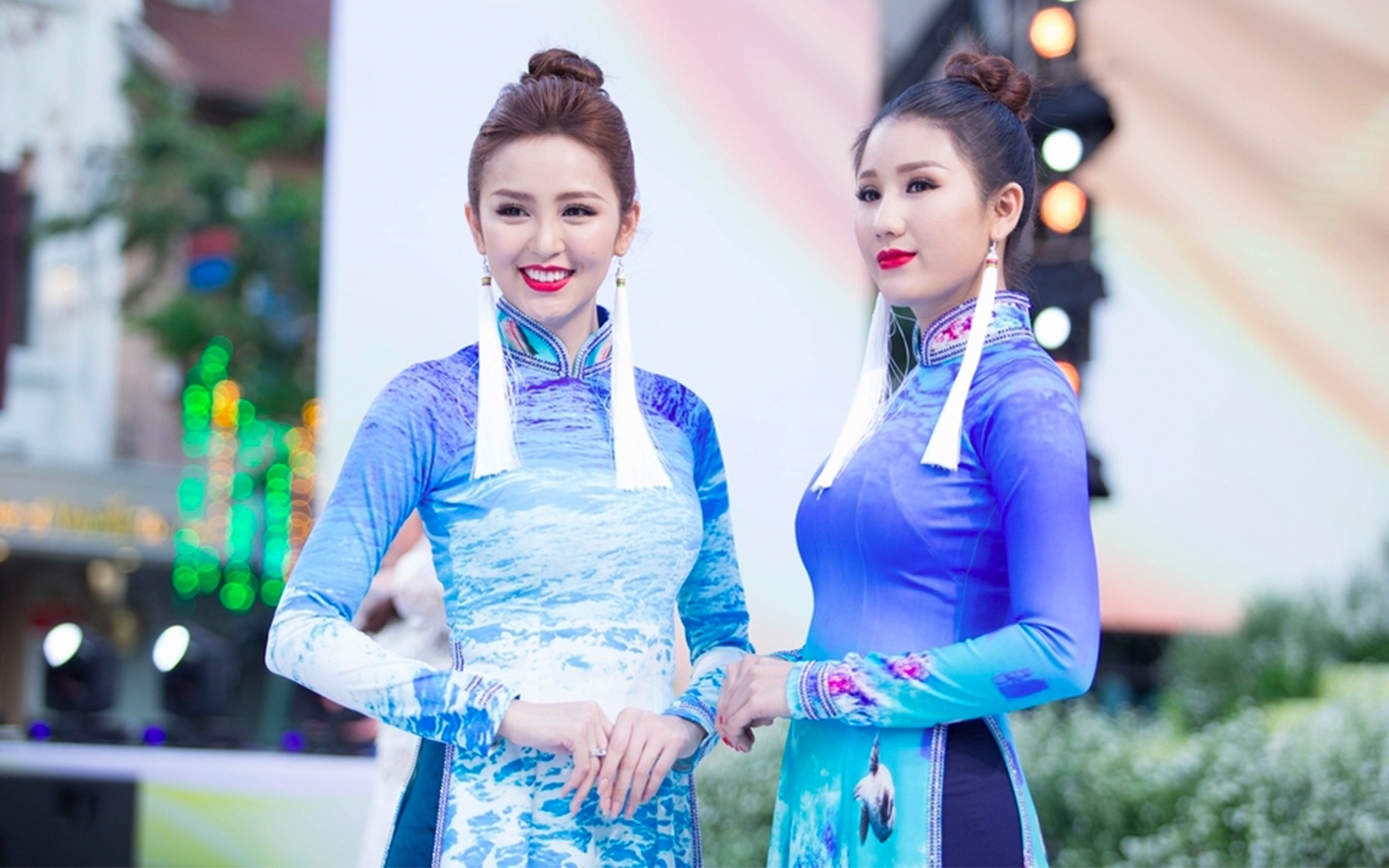 Rung U Minh, hang dong va bien xuat hien tren ta ao dai Viet hinh anh