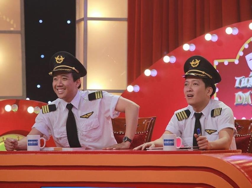 Tran Thanh va Truong Giang lam phi cong, tho dien tren truyen hinh hinh anh