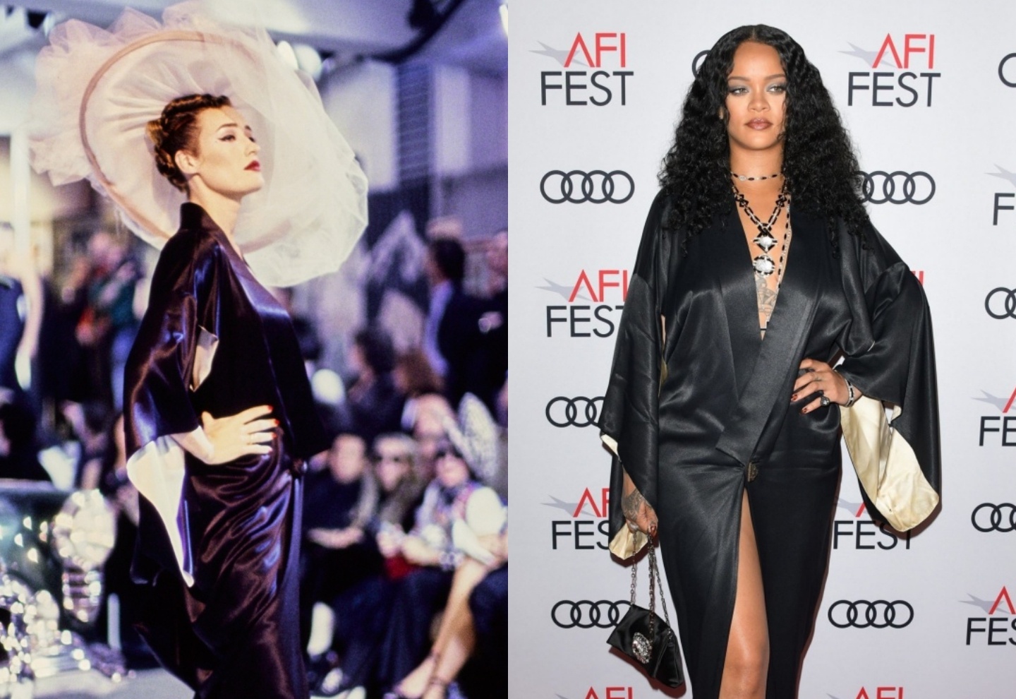Rihanna dien thiet ke vintage cua John Galliano anh 1