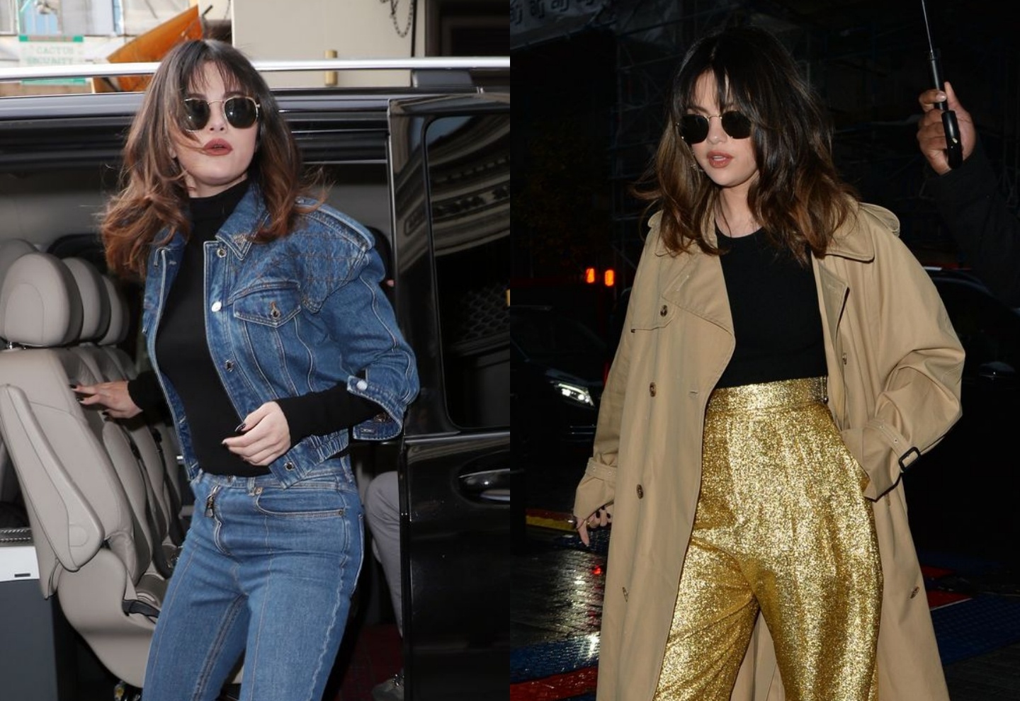Selena Gomez thay den 4 bo trang phuc trong mot ngay xuong pho hinh anh