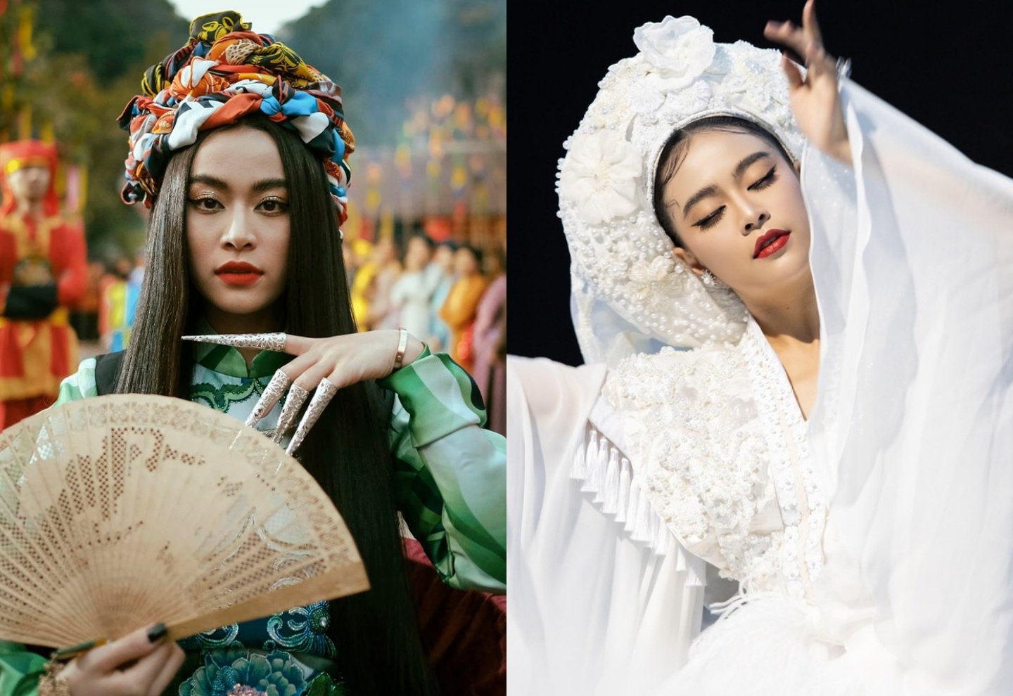 Hoang Thuy Linh va nam 2019 dang nho khi hoa thanh Mi, mac do hau dong hinh anh