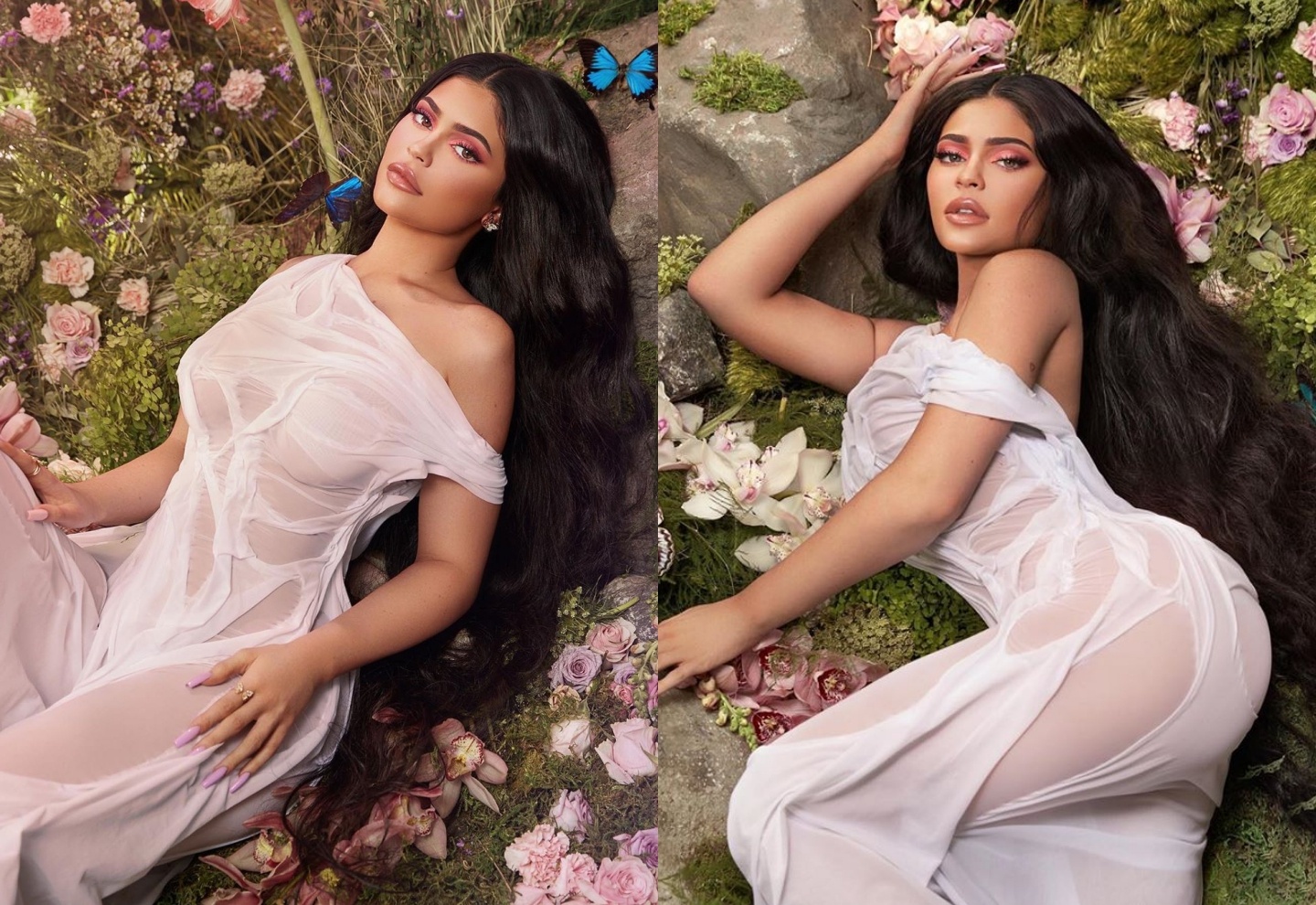 Kylie Jenner khoe than qua da khi chup anh BST my pham cua con gai hinh anh