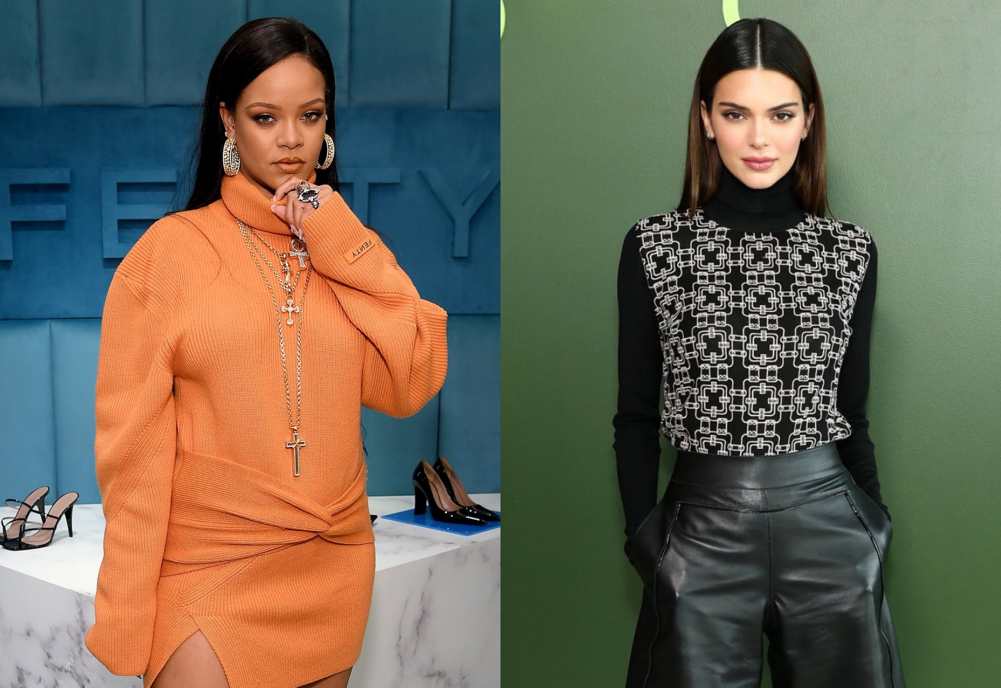 Khong can vay ao ho hang, Rihanna va Kendall dien do kin co van du dep hinh anh