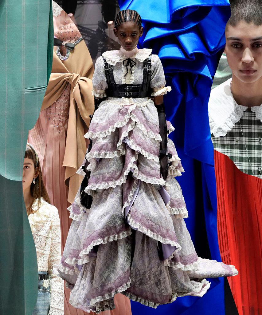 Người mẫu thay đồ lộ thiên trong show Gucci ảnh 1 Nguoi mau thay do lo thien trong show Gucci anh 1