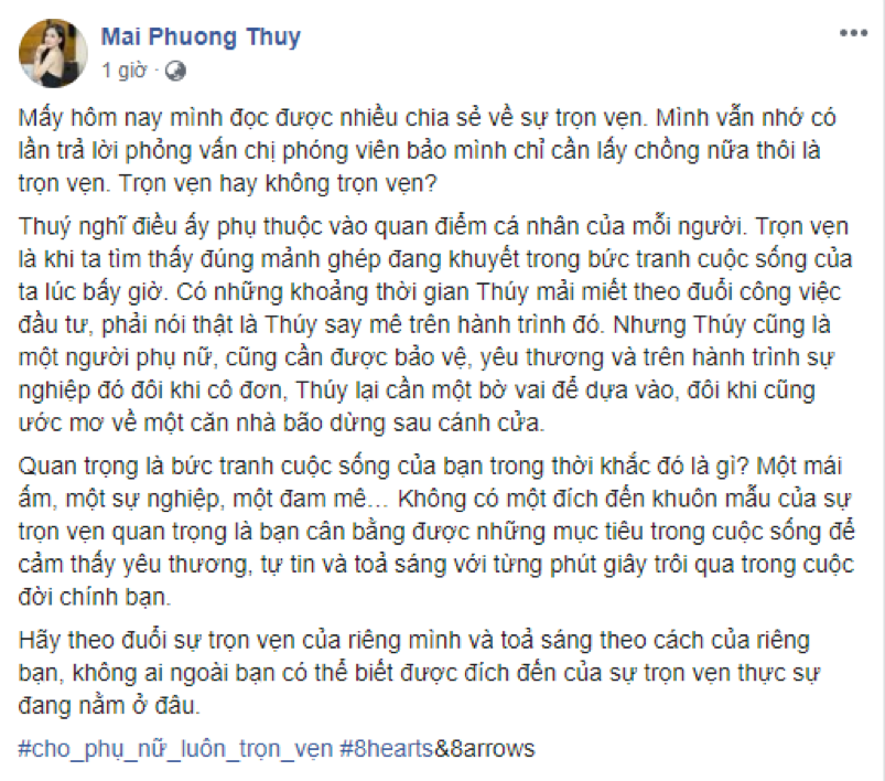 Mai Phương Thúy bày tỏ sự trọn vẹn của phụ nữ ảnh 2 Mai Phuong Thuy bay to su tron ven cua phu nu anh 2