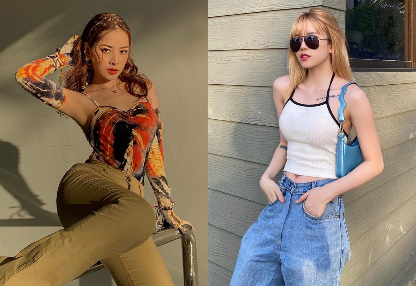 Chi Pu, Thieu Bao Tram chuong mac vay ao hai day trong ngay nang nong hinh anh