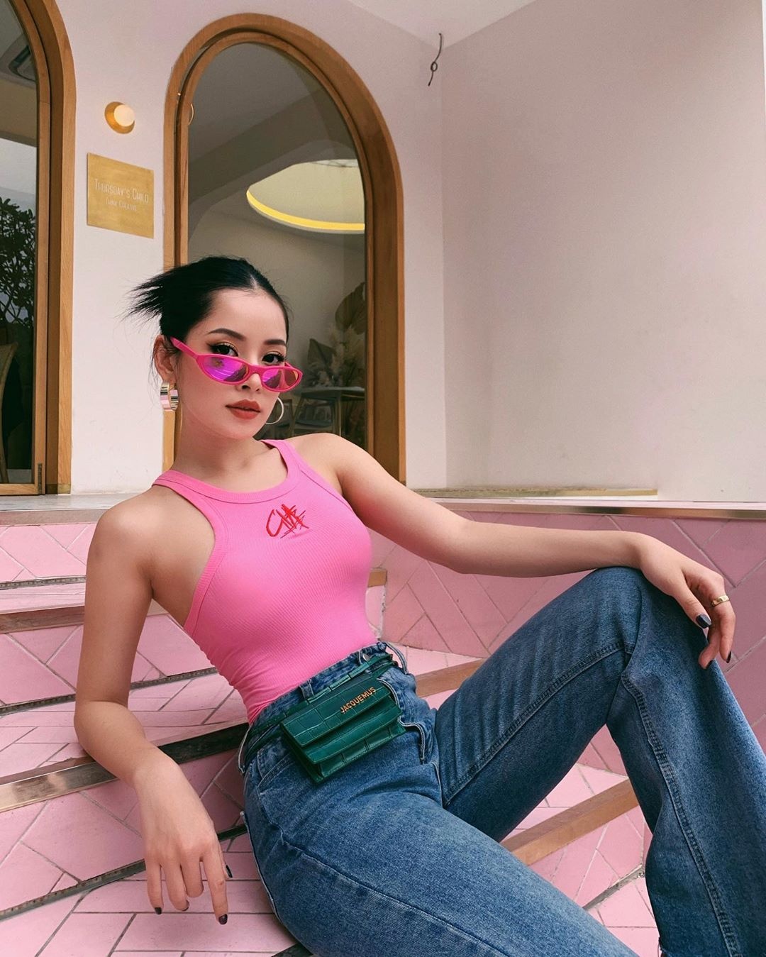 Sao Viet chuong trang phuc tong hong ngot ngao anh 5