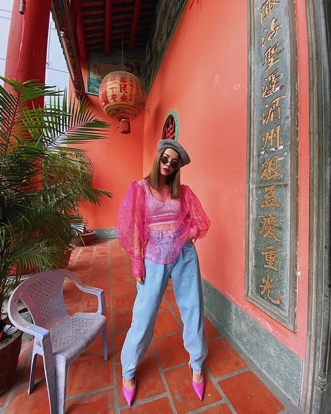 Sao Viet chuong trang phuc tong hong ngot ngao anh 8