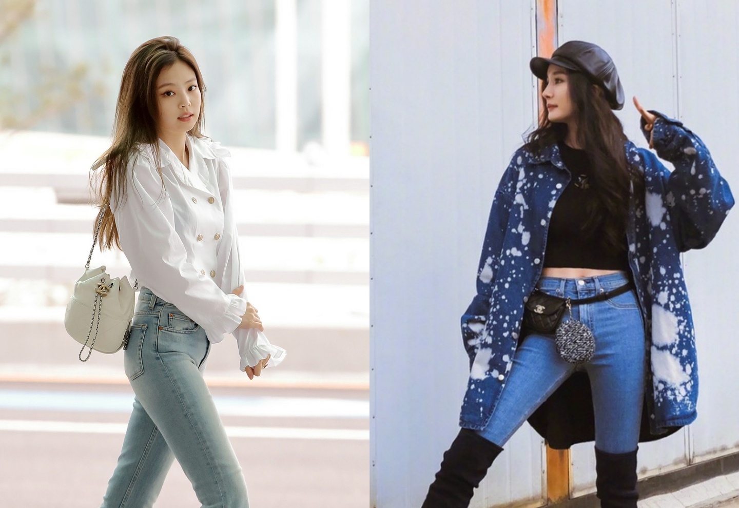 Jennie, Duong Mich da mac quan gi de trong chan thon dai hon? hinh anh