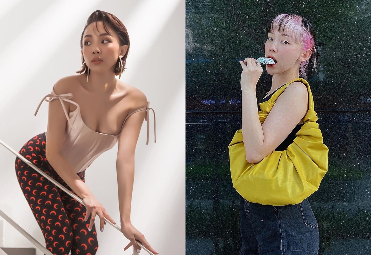 Toc Tien van thich dien vay ao goi cam sau khi ket hon hinh anh