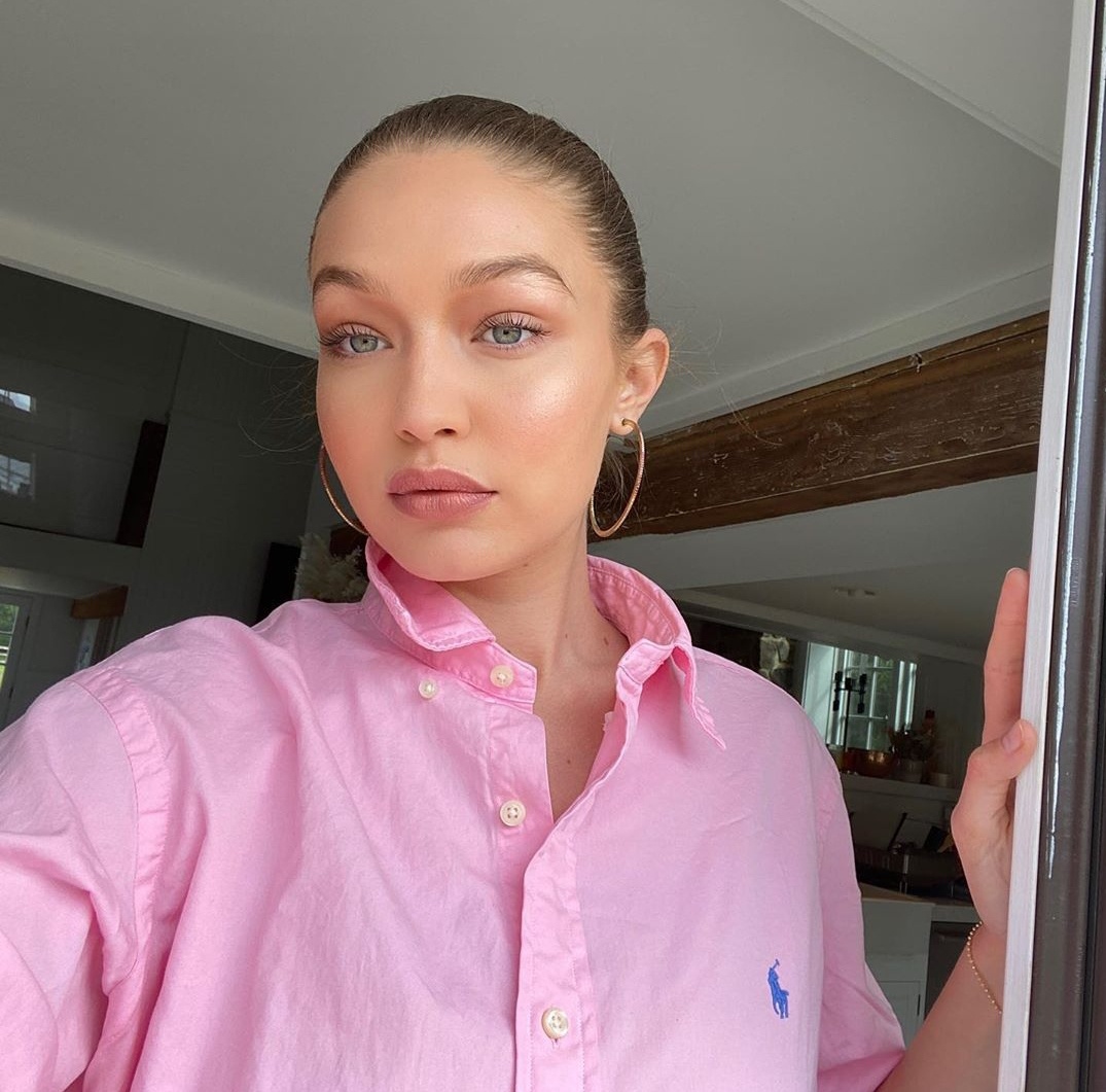 Gigi Hadid trang điểm khi mang bầu ảnh 1 Gigi Hadid trang diem khi mang bau anh 1