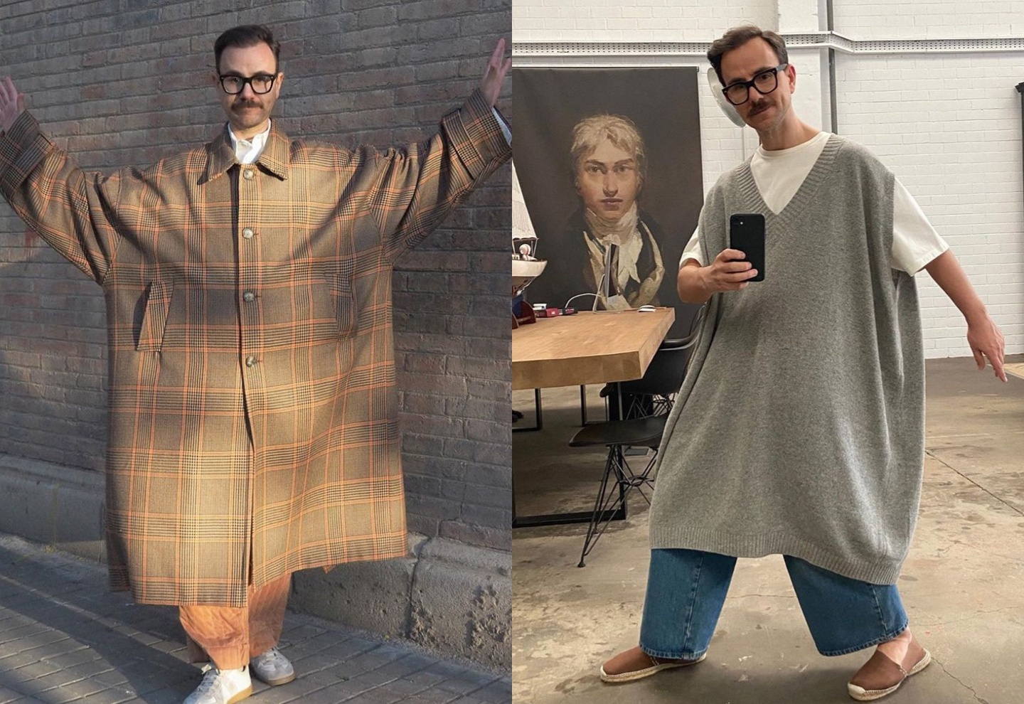 Fashionisto noi tieng voi gu chi mac quan ao qua kho, che het co the hinh anh