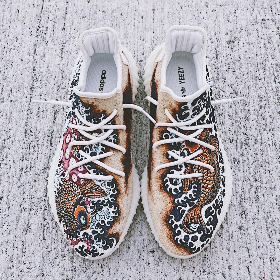 Thêu hình lên giày Yeezy ảnh 3 Theu hinh len giay Yeezy anh 3