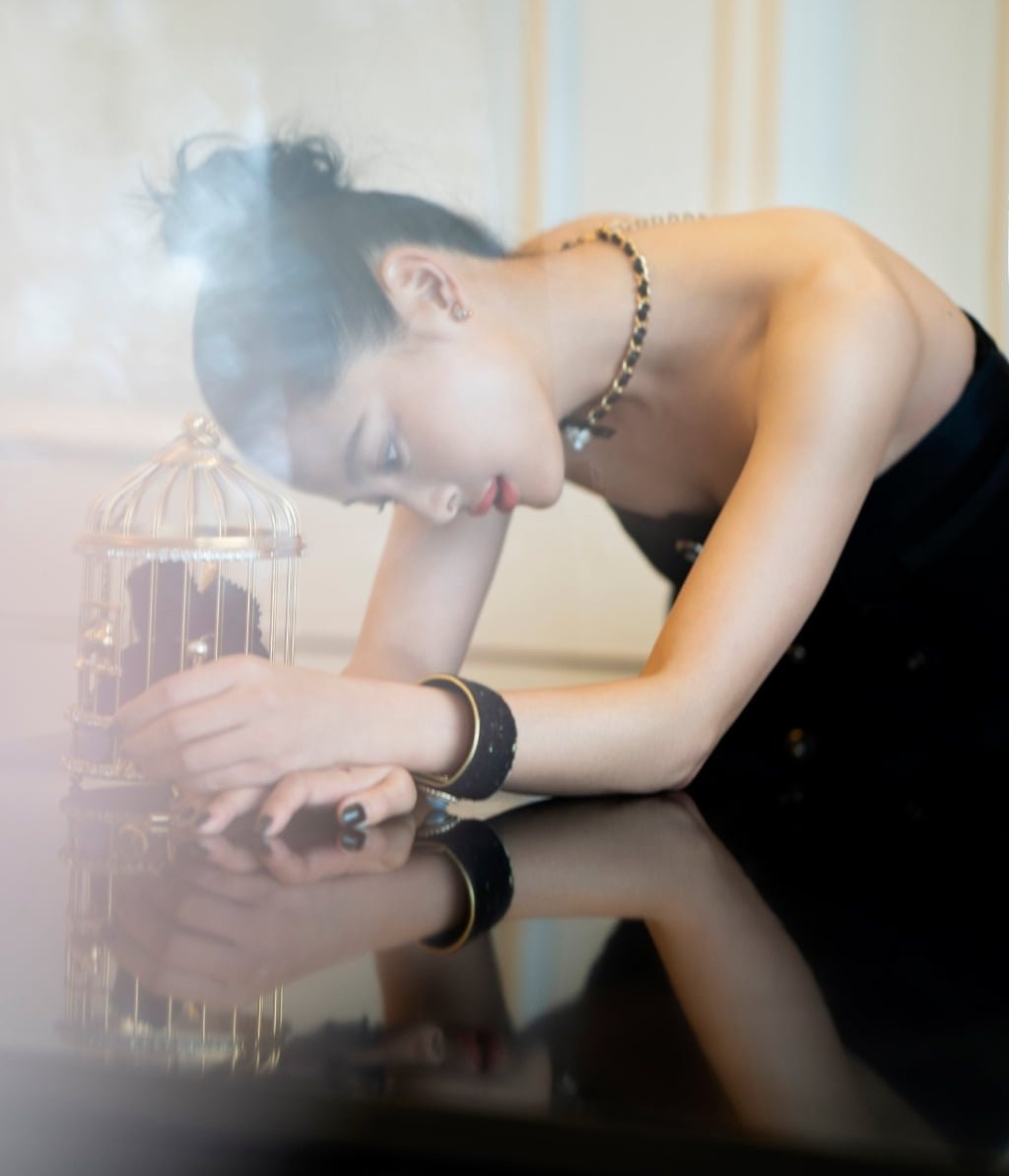 Tui xach long chim Chanel anh 4