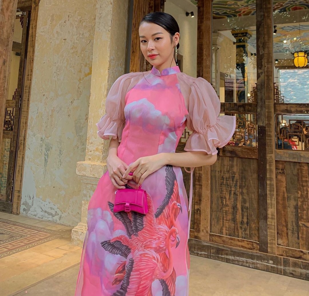 Tin do thoi trang mac ao dai anh 4