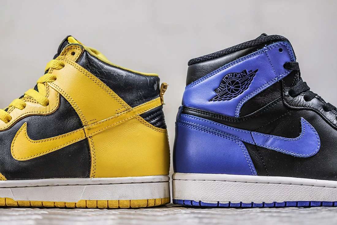 Phân biệt Nike Dunk và Air Jordan 1 ảnh 3 Phan biet Nike Dunk va Air Jordan 1 anh 3
