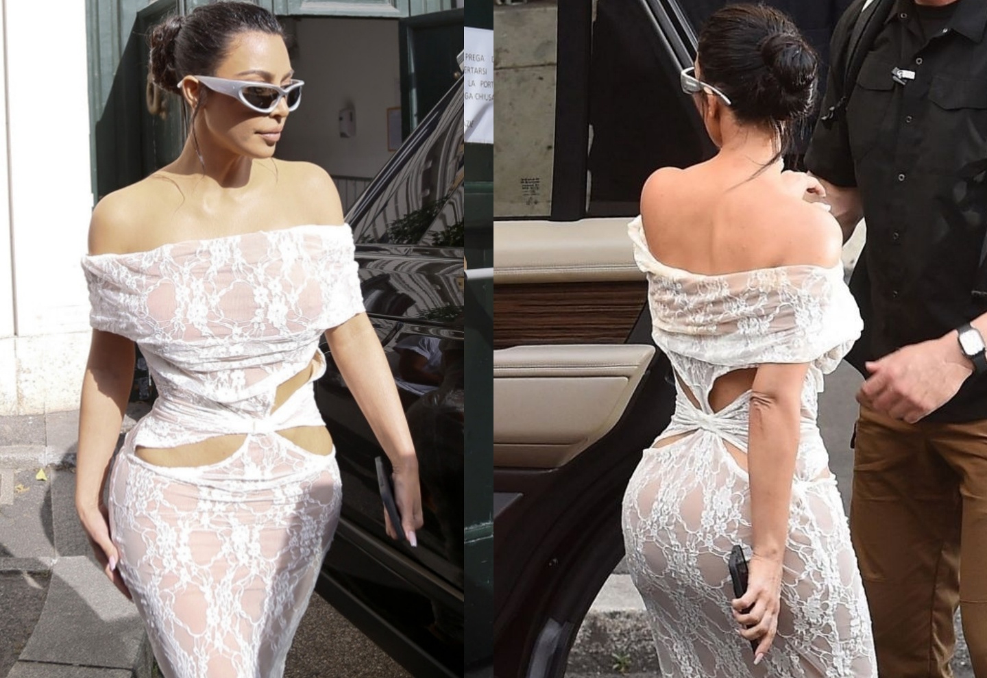 Kim Kardashian bi chi trich khi mac do ho vai, lo eo den Vatican hinh anh