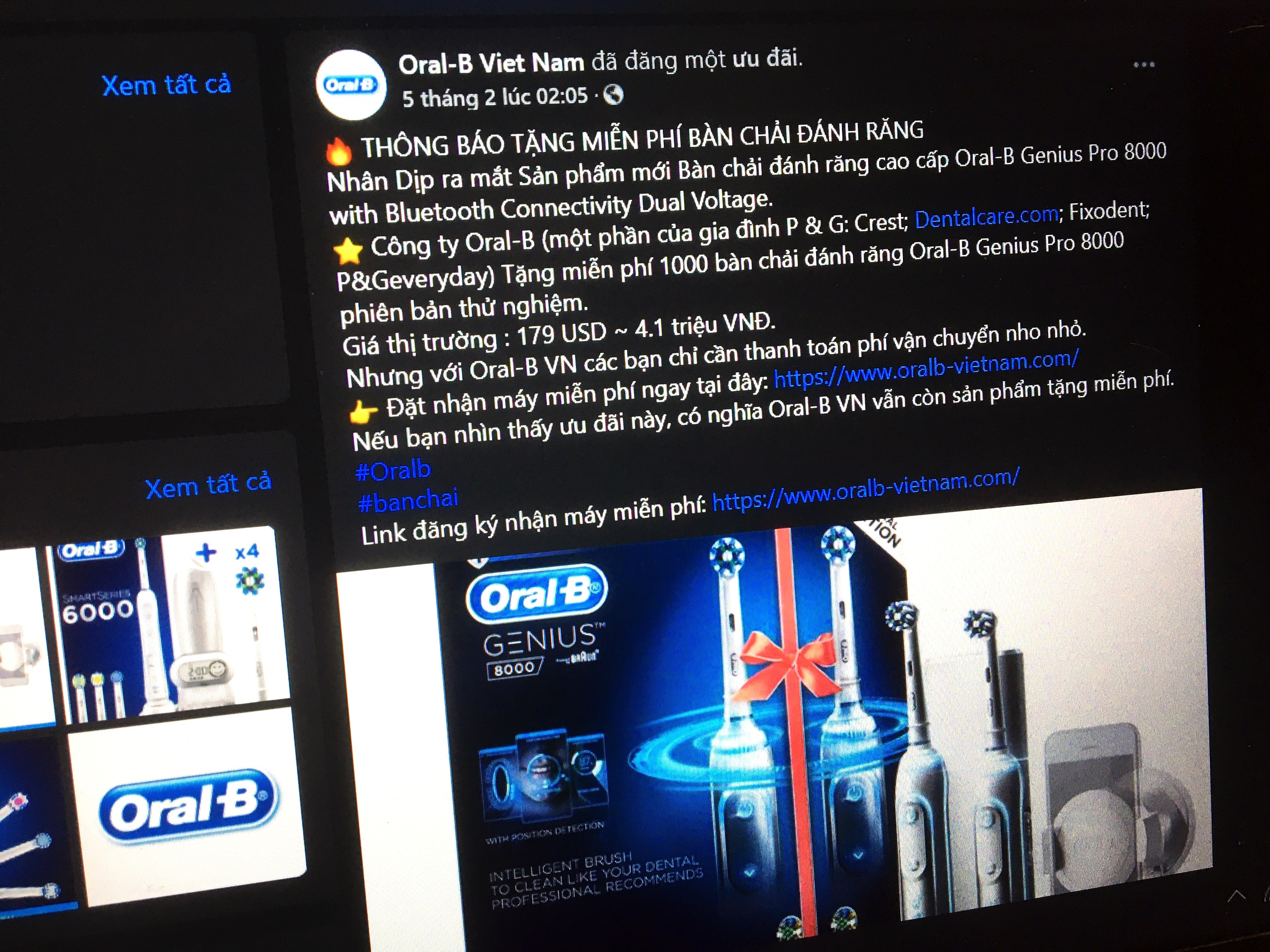 Lua tang ban chai dien tren Facebook hinh anh