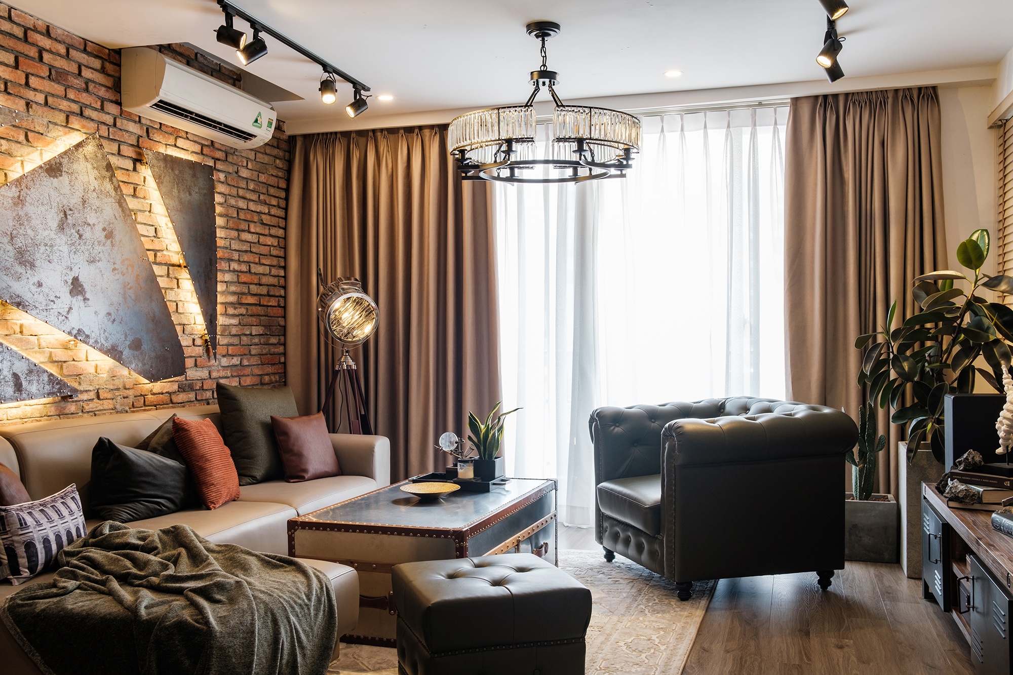 Can ho phong cach Industrial anh 1