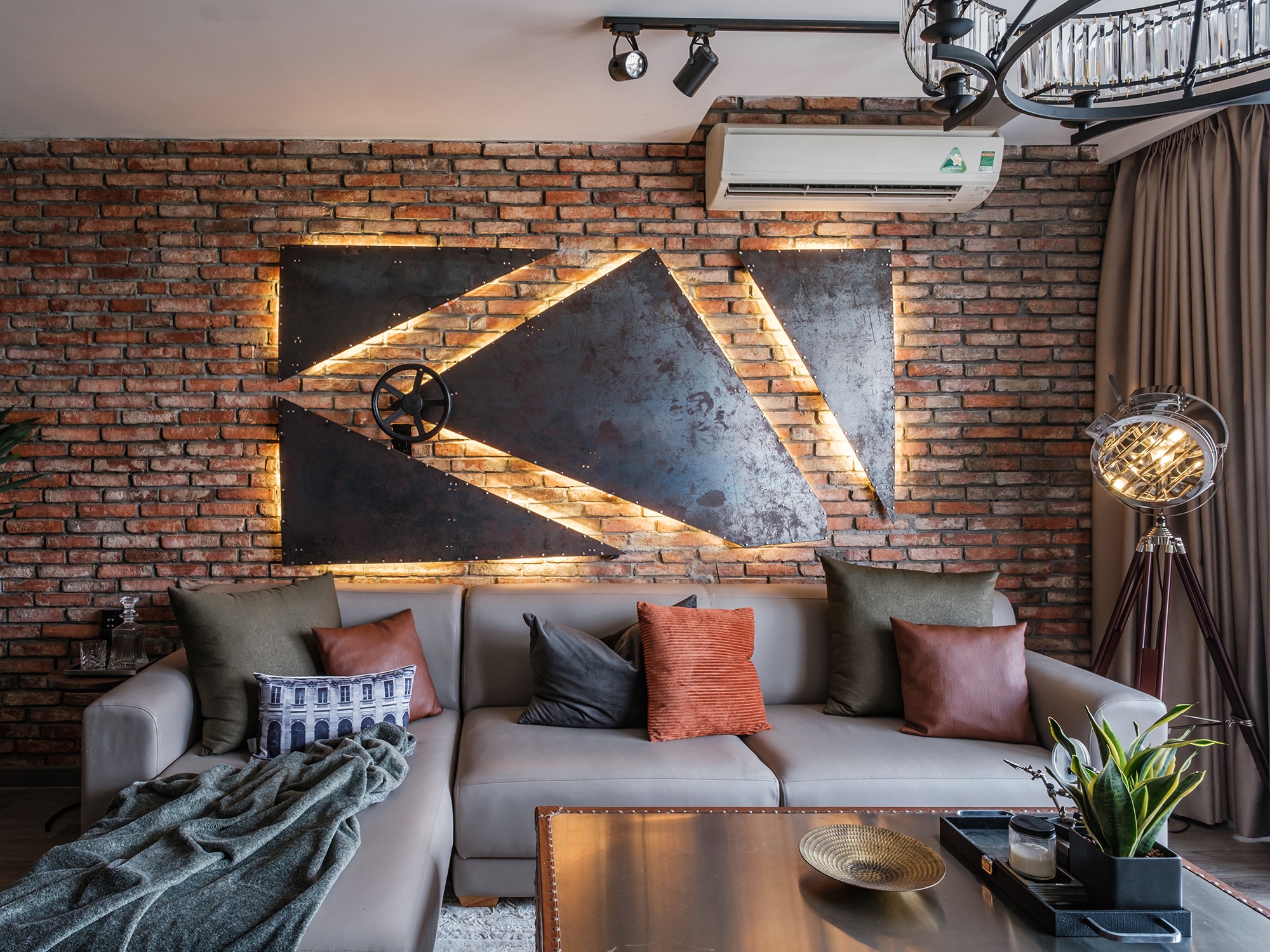 Can ho phong cach Industrial anh 2