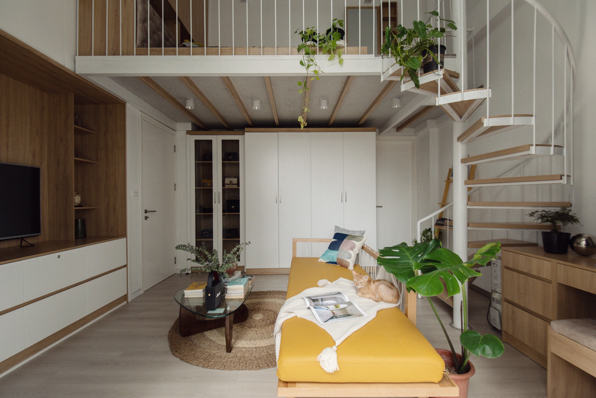 Bien phong ngu gac mai biet thu thanh duplex thu nho hinh anh