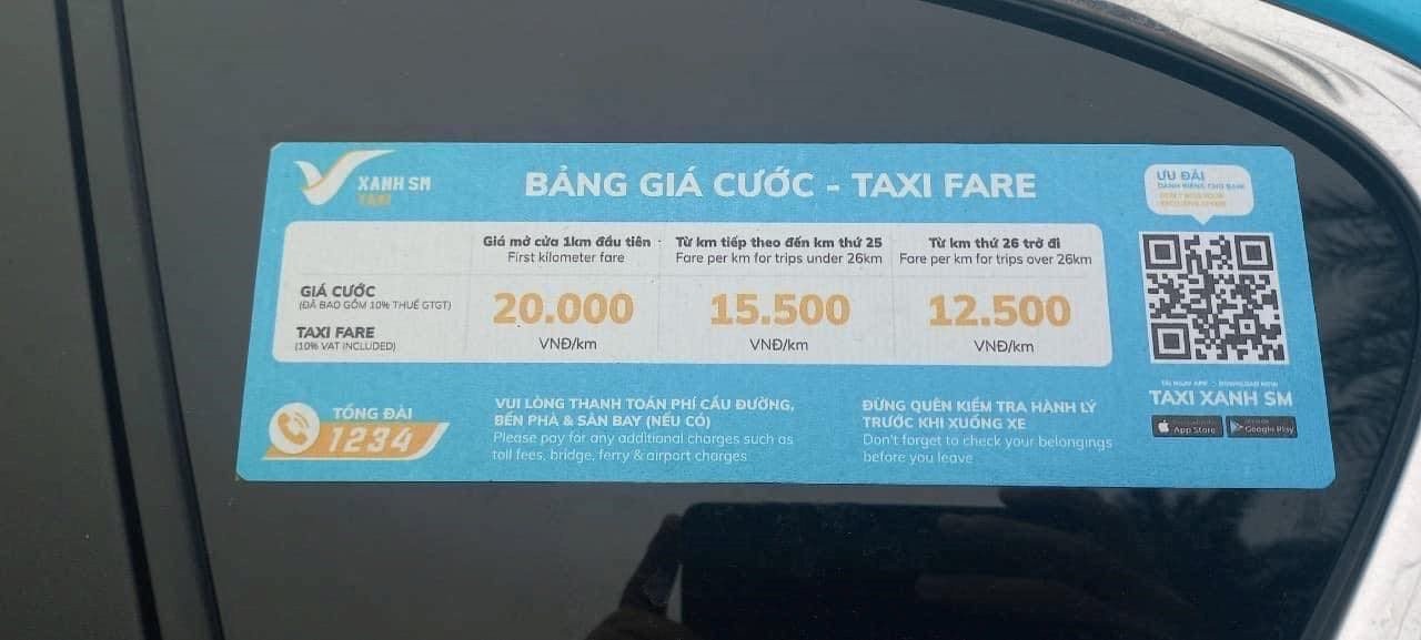 bang gia taxi dien gsm,  gia taxi dien anh 1