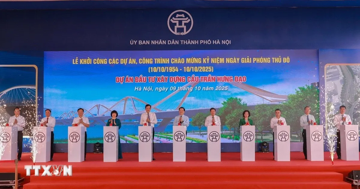 Ha Noi khoi cong du an xay dung cau Tran Hung Dao dai hon 4 km hinh anh