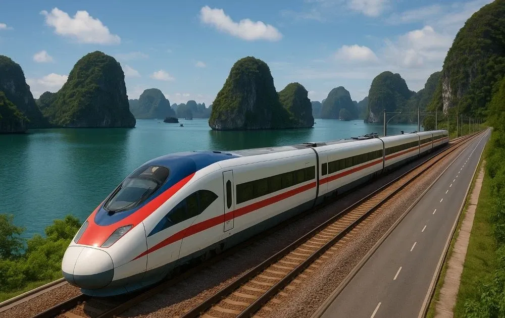 Quy hoach duong sat toc do cao Ha Noi - Quang Ninh hinh anh