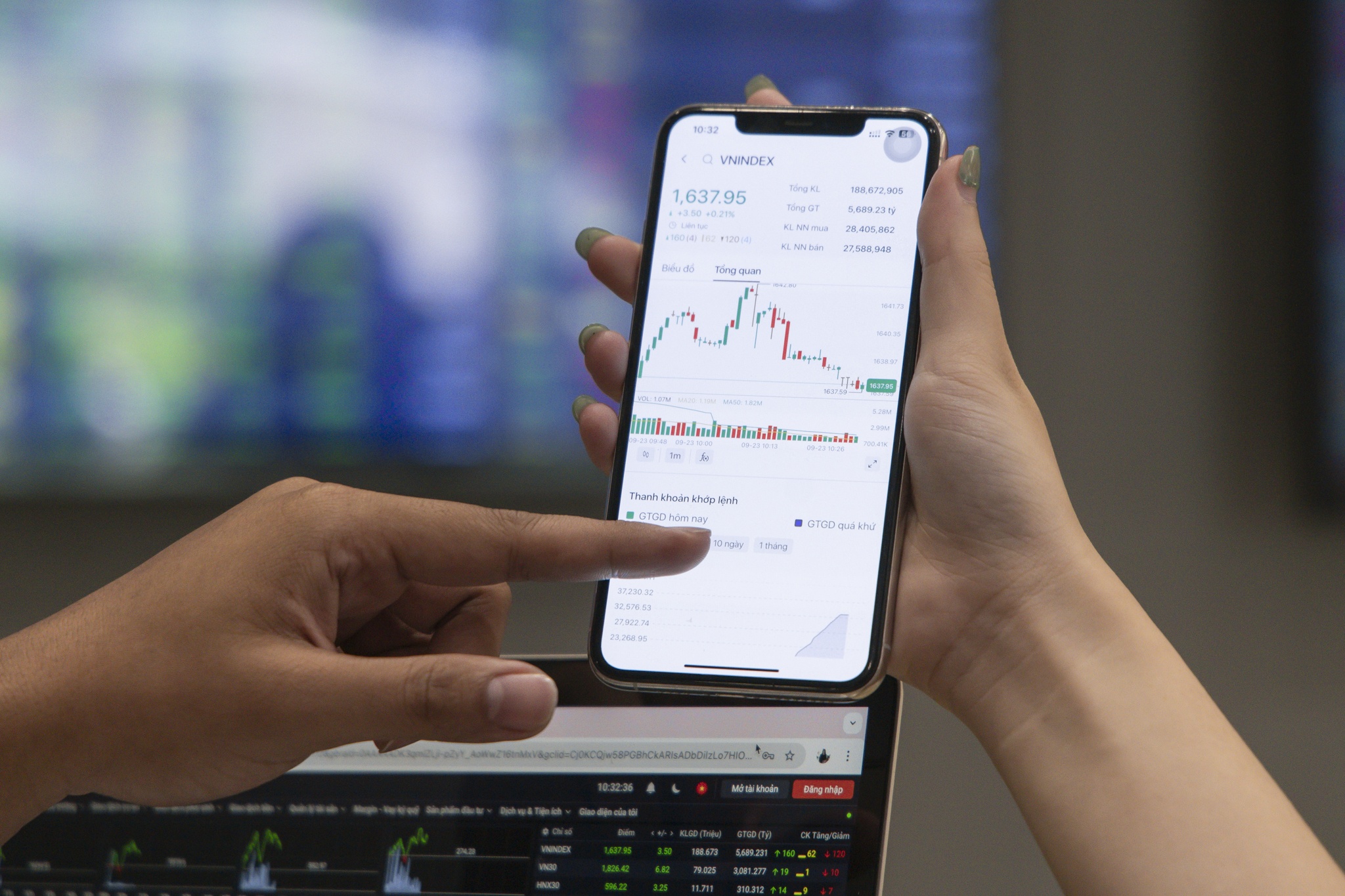 VN-Index 'lat mat' hinh anh