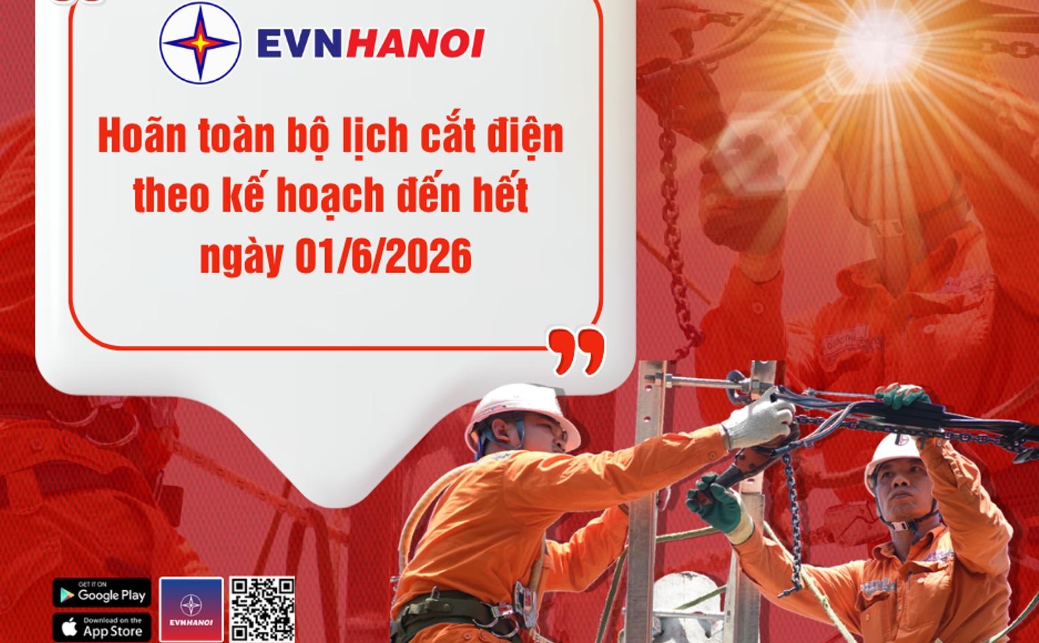 EVNHANOI hoan toan bo lich cat dien den het ngay 1/6 hinh anh