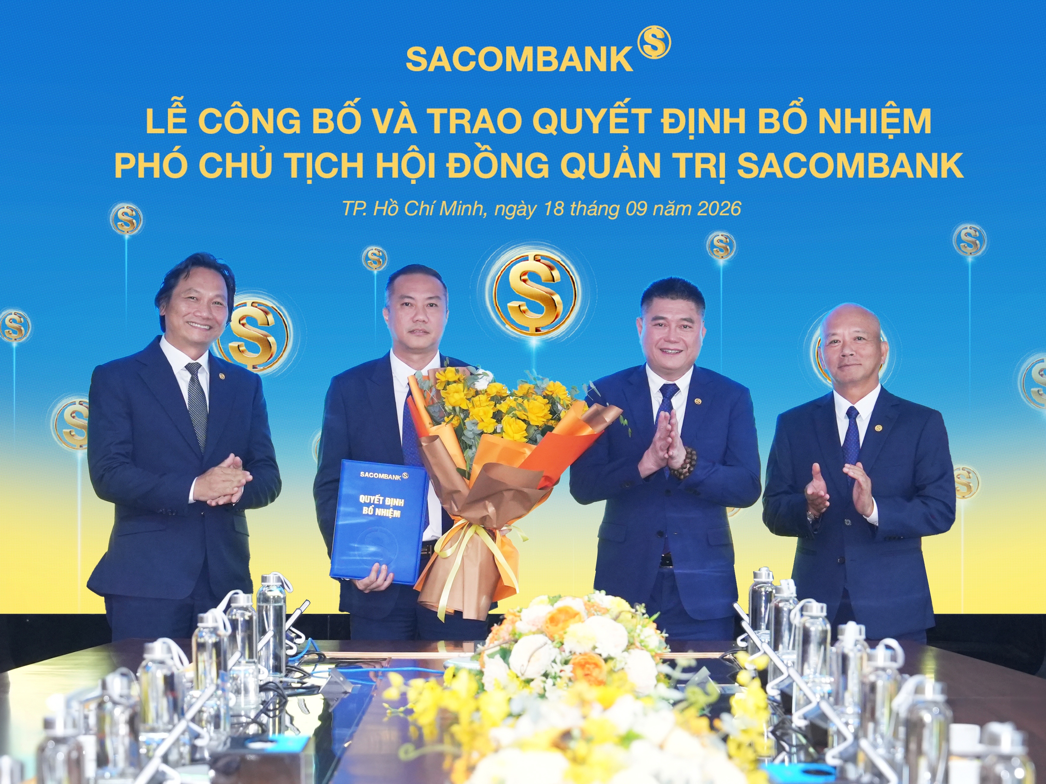 Sacombank vừa có thêm một Phó chủ tịch HĐQT