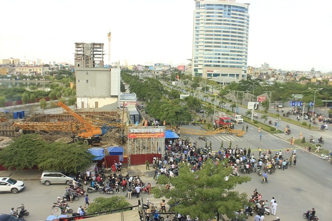 Hiện trường vụ việc đã bị phong tỏa. Ảnh: Phương Chi