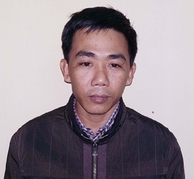 Nguyễn Thành Lộc tại cơ quan điều tra. Ảnh: Công an Hải Dương